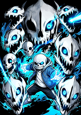 Sans Undertale Gaster Blaster Battle