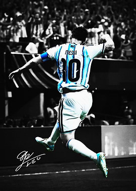 Lionel Messi Jersey Celebration