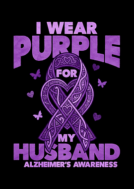 Alzheimer's Awareness Husband Support Design