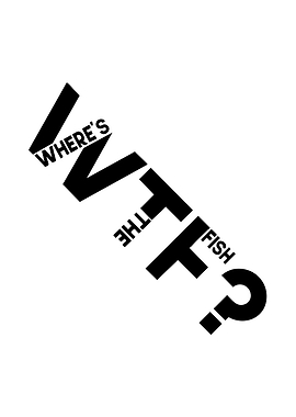 Where's The Fish Text Art