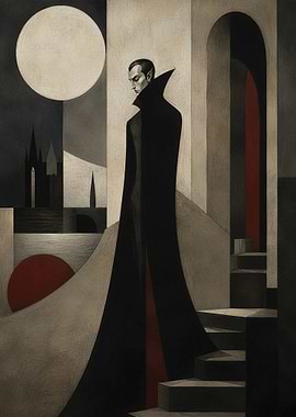 Art Deco Minimalist Vampire