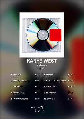 Kanye West Yeezus Album Poster