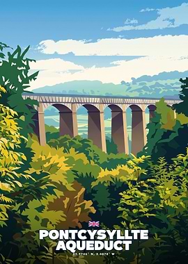 Pontcysyllte Aqueduct Travel Poster