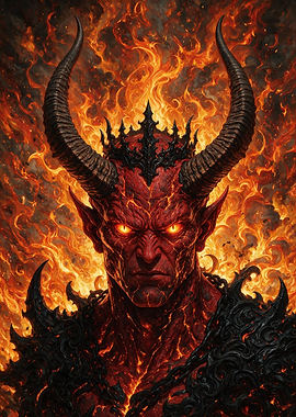 Fiery Demon King Portrait