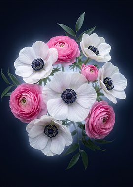 Elegant Pink and White Flowers
