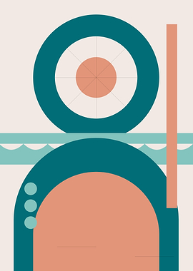 Abstract Geometric Minimalist Composition
