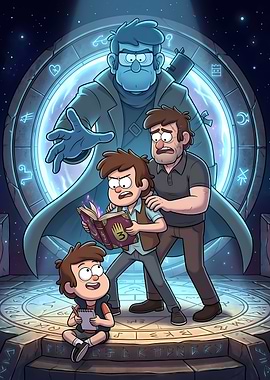 Gravity Falls Portal Mystery Illustration