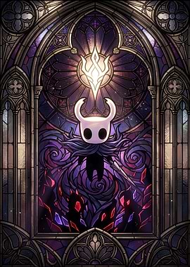 Hollow Knight Stained Glass Art