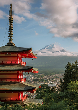 Mount Fuji Pagoda, Japan