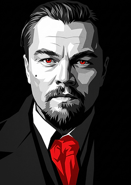 Leonardo DiCaprio Pop Art Portrait