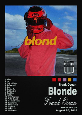 Frank Ocean Blonde Album Poster
