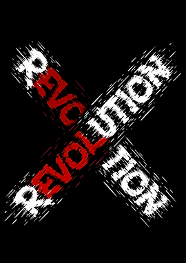 Revolution Text Art Design