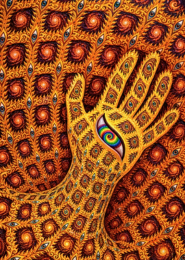 Alex Grey Psychedelic Hand Painting