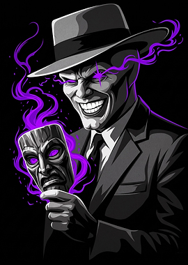 The Mask Noir Villain Illustration