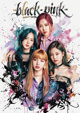 Blackpink K-Pop Group Poster