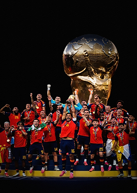 Spain National Football Team Victory Celebration