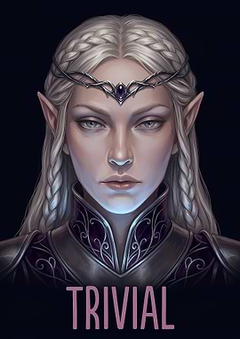 Elegant Elf Queen Portrait