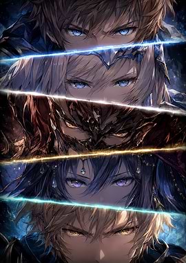 Granblue Fantasy Eye Collage