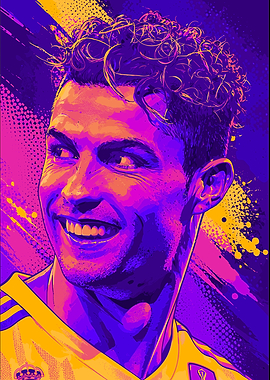Cristiano Ronaldo Pop Art Portrait