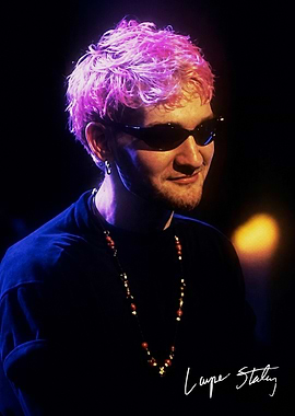 Layne Staley Portrait with Pink Hair