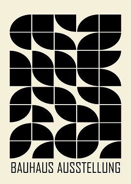 Bauhaus Ausstellung Geometric Poster