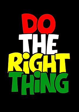 Do The Right Thing Typography