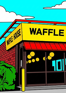 Pop Art Waffle House Restaurant