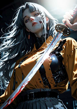 Cyberpunk Samurai Girl