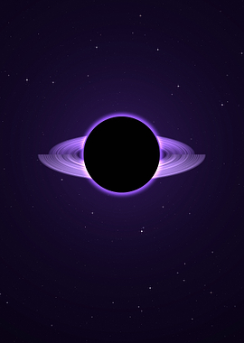 Minimalist Purple Black Hole