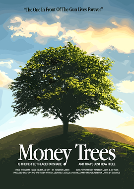 Kendrick Lamar Money Trees Poster