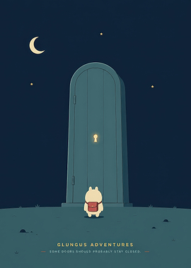 Glungus Adventures Mysterious Door Illustration