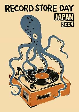 Record Store Day Japan Octopus Poster
