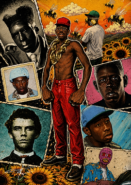 Tyler, the Creator Collage Art Poster