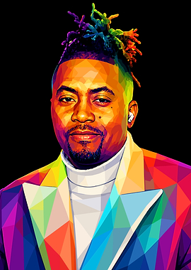 Nas Pop Art Portrait