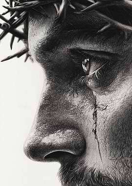 Close-up Portrait of Jesus Christ