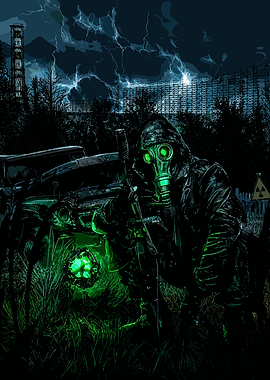 Stalker in the Chernobyl Exclusion Zone