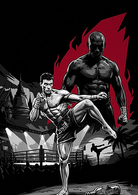 Kickboxer Movie Tribute Art