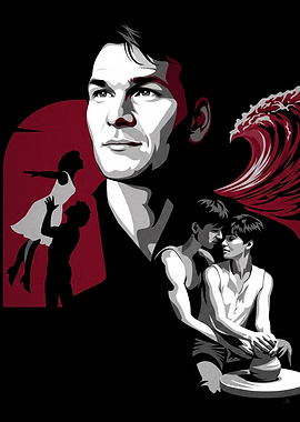 Patrick Swayze Ghost Movie Tribute Art