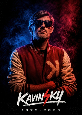 Kavinsky Retro Synthwave Portrait