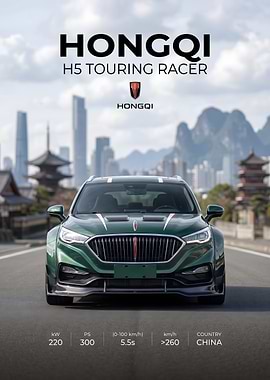 Hongqi H5 Touring Racer Promotional Poster