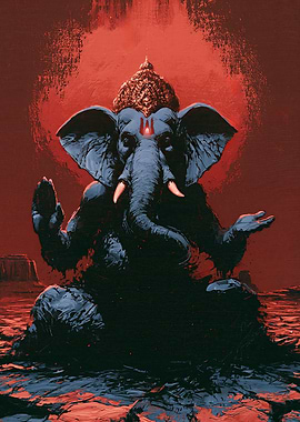 Ganesha in the Red Silence of the World