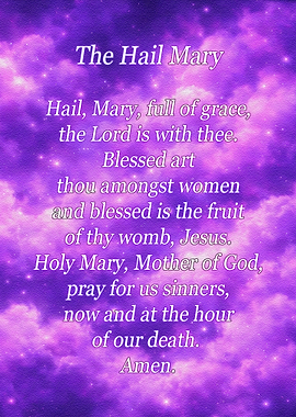 The Hail Mary Prayer Poster
