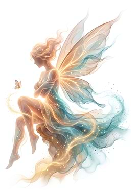 Ethereal Fairy with Butterfly