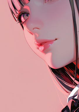 Close-up Portrait of Anime Girl