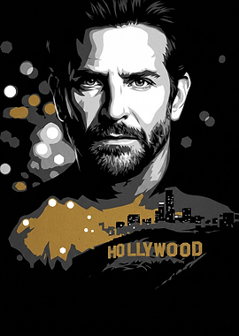 Bradley Cooper Hollywood Portrait Art