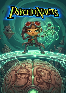 Psychonauts Razputin Aquato Game Poster