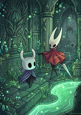 The Knight and Hornet in Greenpath
