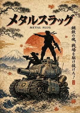 Metal Slug Japanese Ukiyo-e Poster