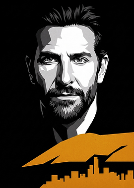 Bradley Cooper Minimalist Portrait