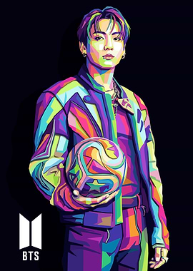 Jungkook BTS Pop Art Portrait